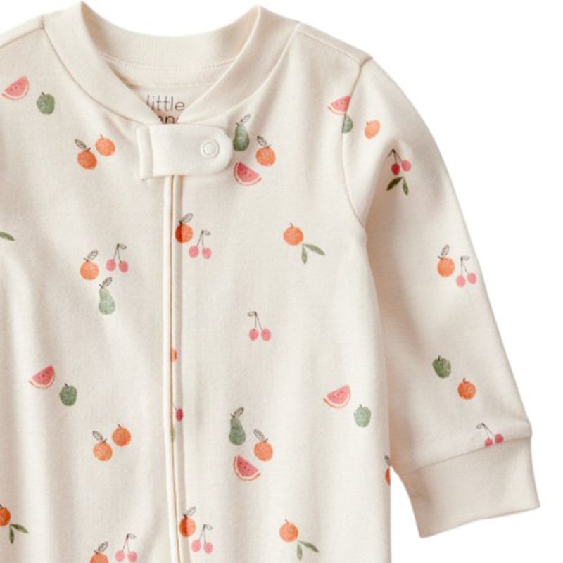 104893256-Pijama-beige-con-estampado-para-bebe-niña