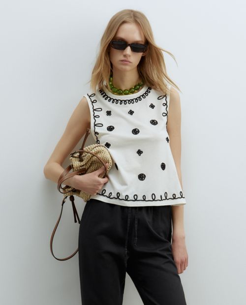 Camiseta Sfera tank top sin mangas para mujer