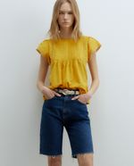 104873420-Blusa-Sfera-casual-amarilla-manga-corta-para-mujer
