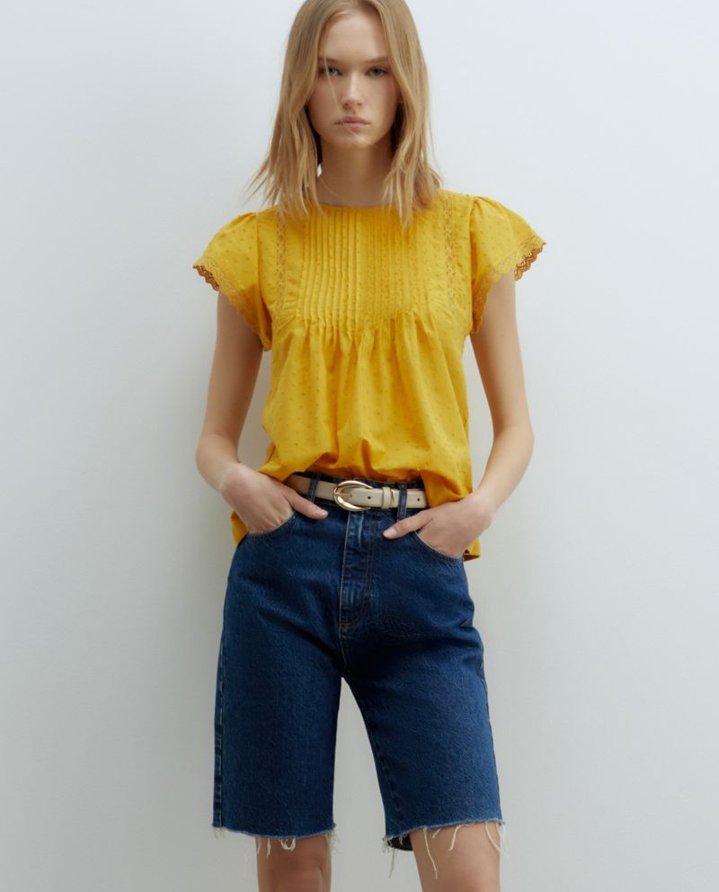 104873420-Blusa-Sfera-casual-amarilla-manga-corta-para-mujer