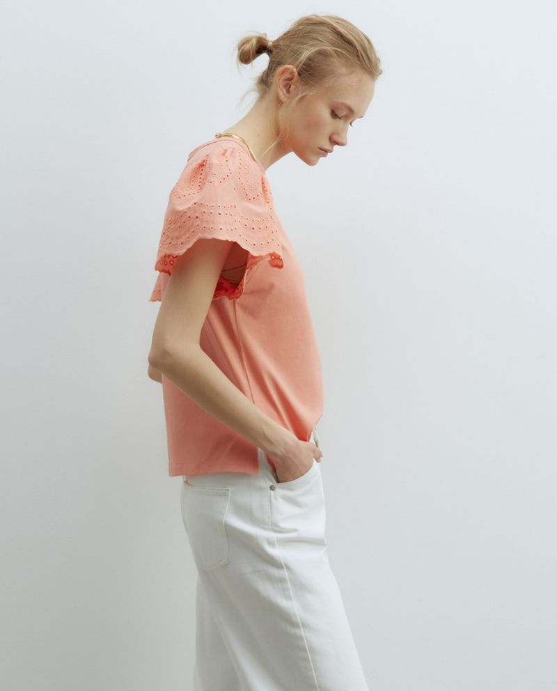 104873440-Blusa-Sfera-casual-anaranjada-manga-corta-para-mujer
