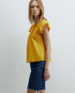 104873420-Blusa-Sfera-casual-amarilla-manga-corta-para-mujer