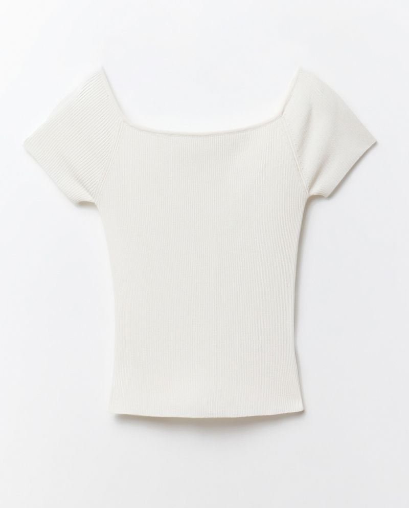 104873568-Blusa-Sfera-sweatshirt-blanca-manga-corta-para-mujer