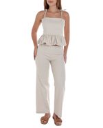104906706-Blusa-Unexpected-peplum-beige-de-tirantes-para-mujer