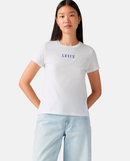 Camiseta Levi's blanca manga corta para mujer