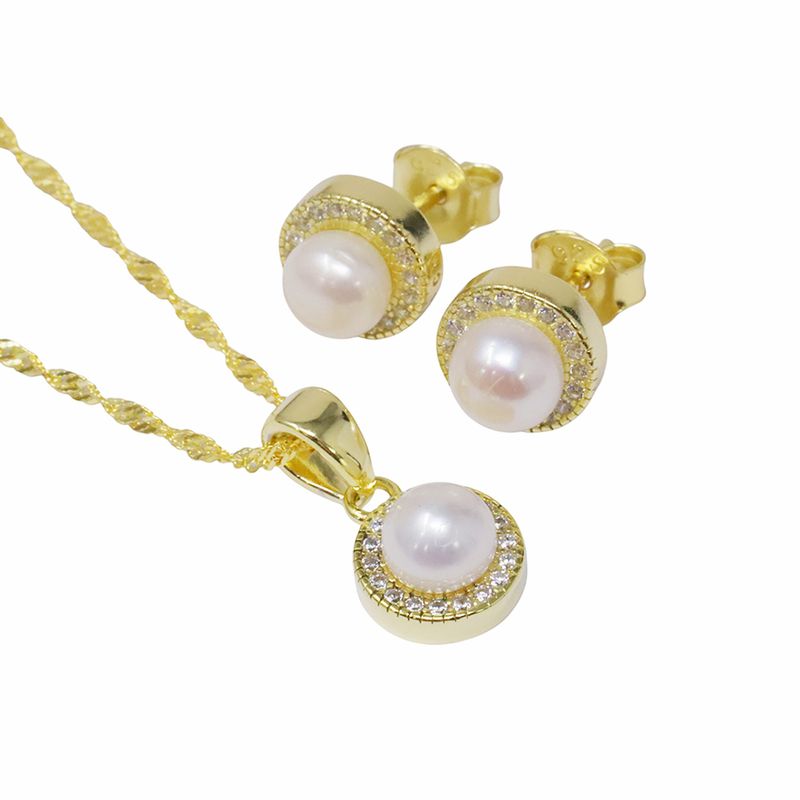 104890140-Set-aretes-y-collar-de-plata-en-baño-de-oro-1mm-19--para-mujer