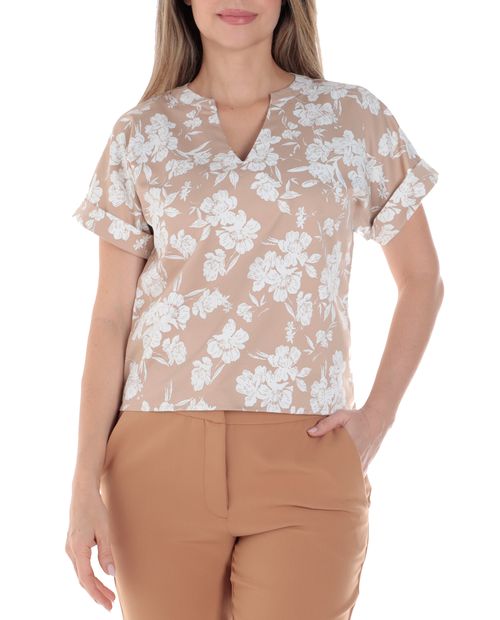 Blusa Spunky formal manga corta para mujer