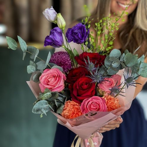 Ramo Premium 6 rosas ecuatorianas rojas