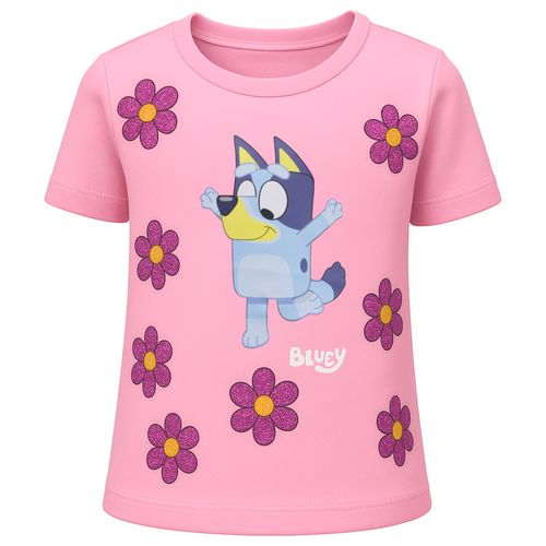 Blusa rosada con estampado para niña