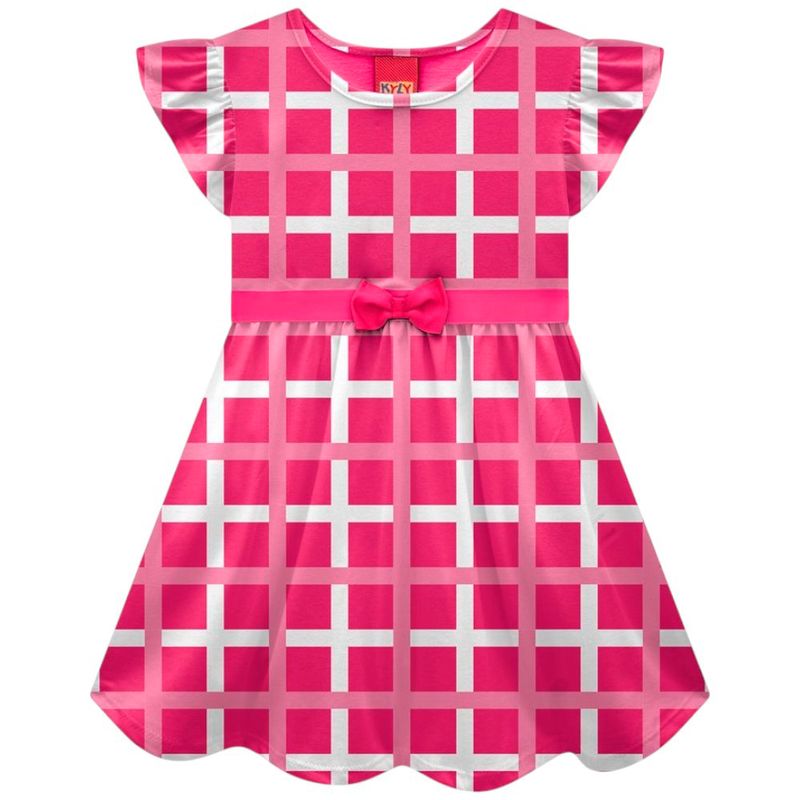 104926492-Vestido-bicolor-con-estampado-a-cuadros-para-niña