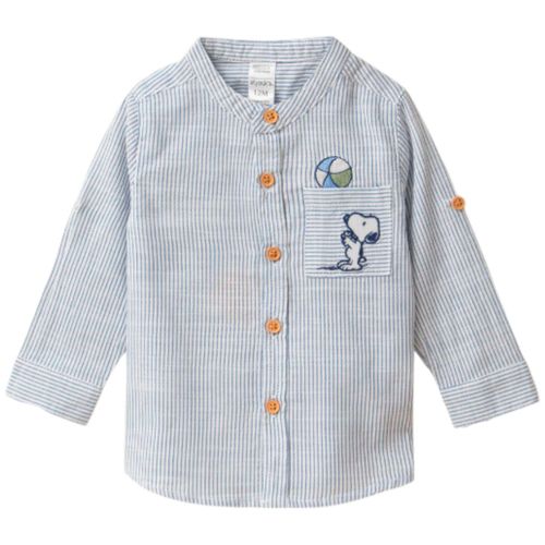 Camisa rayada con estampado para bebé niño