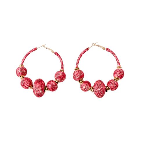 Aretes color rojo para mujer