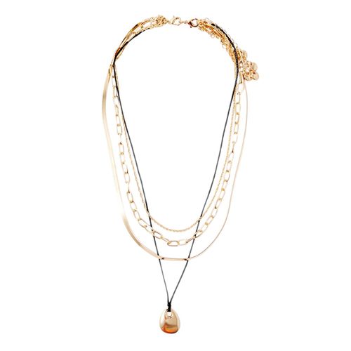 Set de collares dorados para mujer