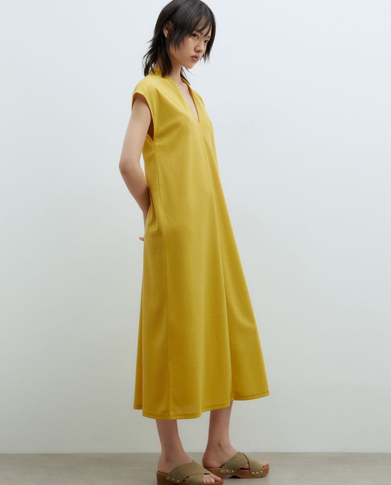 104873624-Vestido-Sfera-midi-amarillo-manga-corta-para-mujer