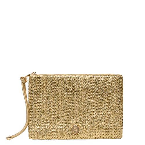 Cartera clutch Sfera color dorado para mujer