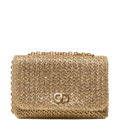 Cartera crossbody Sfera color dorado para mujer