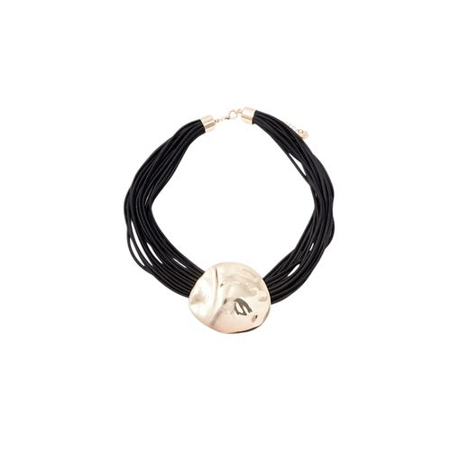 Choker multicuerdas bicolor para mujer