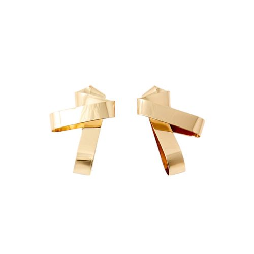 Aretes dorados para mujer