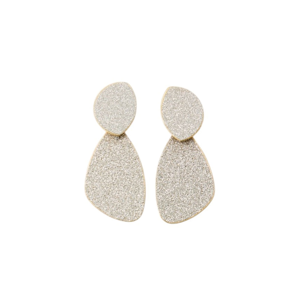 Aretes largos con brillos para mujer