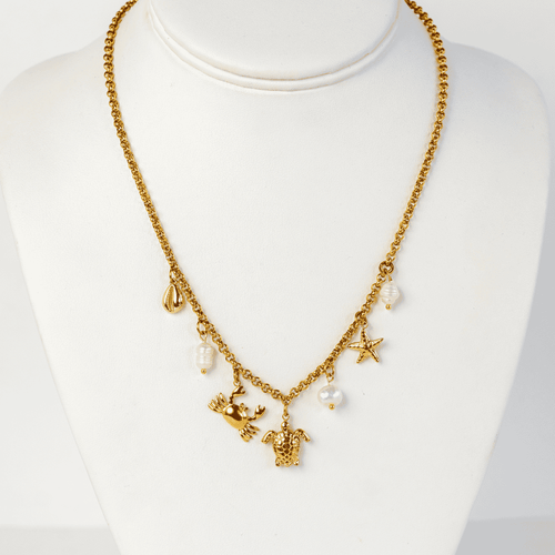 Cadena de acero con charms
