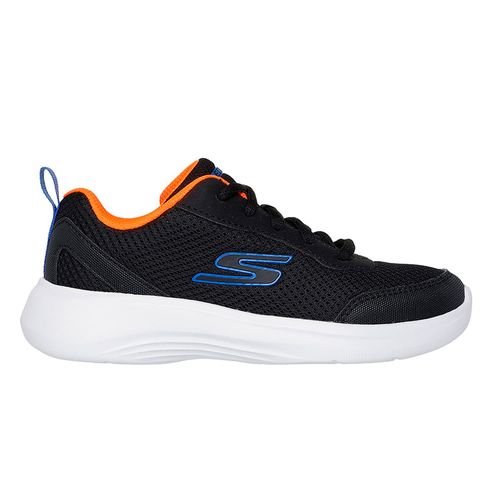 Zapato deportivo casual Skechers negro para niño