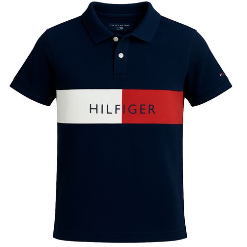 Camisa azul con estampado para niño