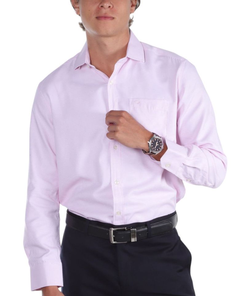 104681993-Camisa-classic-fit-Oscar-de-la-Renta-rosada-con-textura-para-hombre