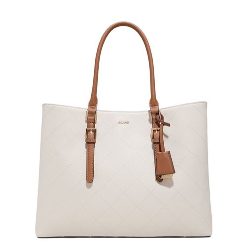 Cartera tote Aldo color bone/café para mujer