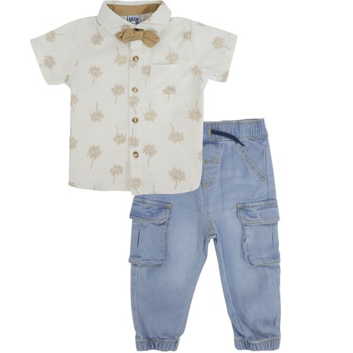 Conjunto de 3 piezas multicolor con estampado para bebé niño