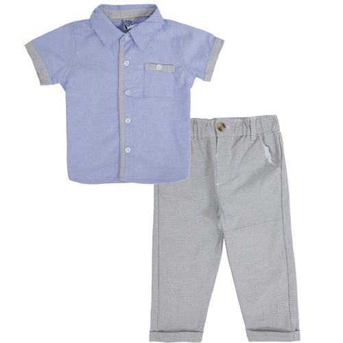 Conjunto de 2 piezas bicolor sólido para bebé niño