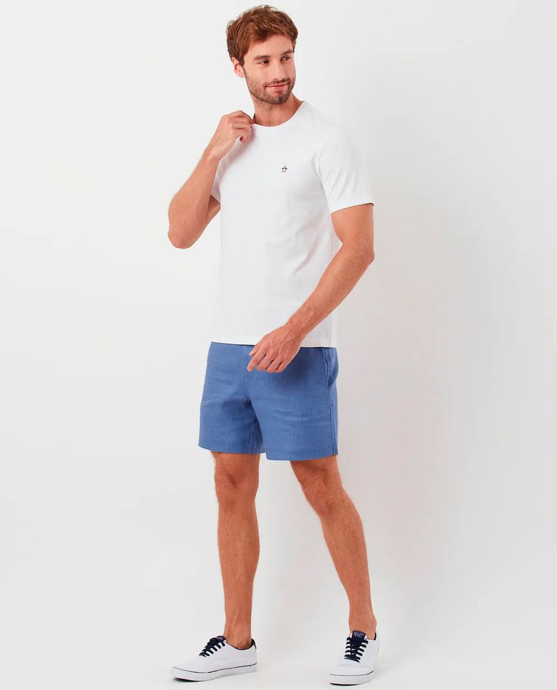 104929903-Camiseta-Penguin-regular-fit-blanca-solida-para-hombre