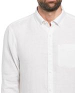 104929988-Camisa-casual-de-lino-Penguin-regular-fit-blanca-heather-para-hombre