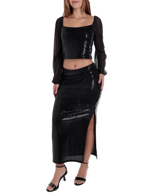 Set Blusa y falda Bebe con lentejuelas para mujer