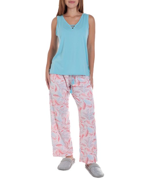 Pijama con short St. Jacks multicolor para mujer