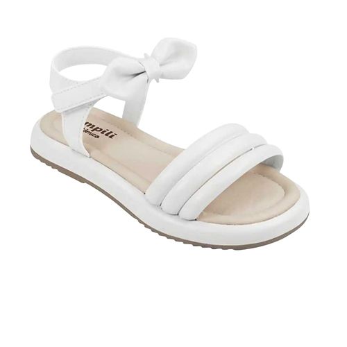 Sandalia casual blanca Pampili para niña