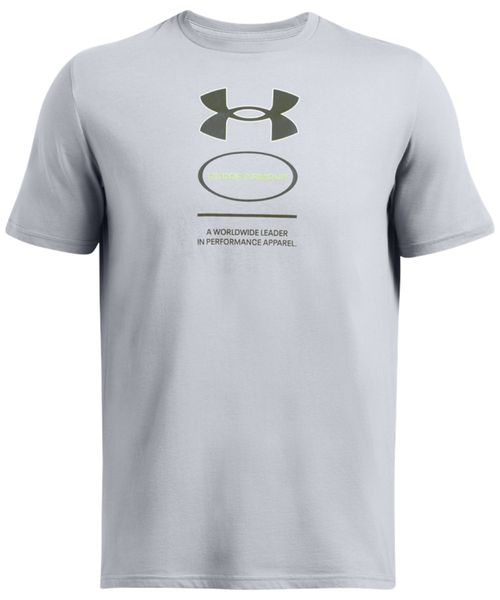 Camiseta deportiva Under Armour gris estampada para hombre
