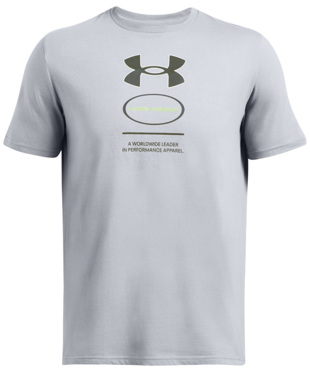 Camiseta deportiva Under Armour gris estampada para hombre - Siman Nicaragua, image size:1000x1200
