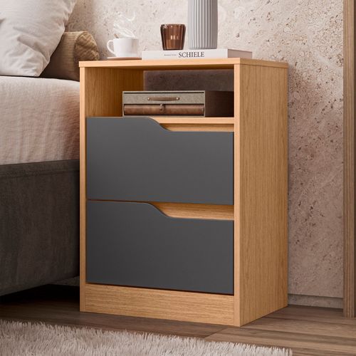 Mesa de noche Sole 2 cajones 65 x 45 x 36