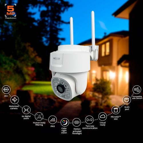 Cámara de seguridad Wi-Fi para Exterior Nexxt NHC-OP10 360°