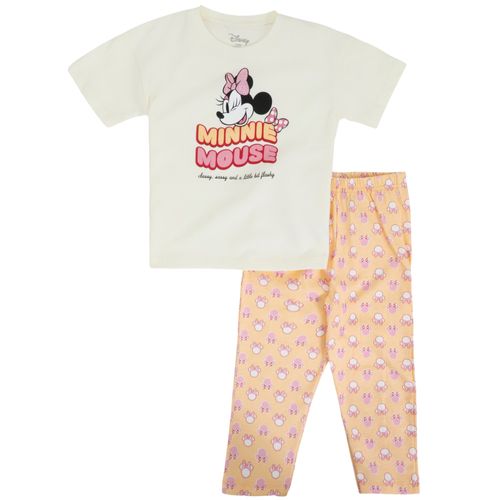 Pijama de 2 piezas bicolor con estampado para niña