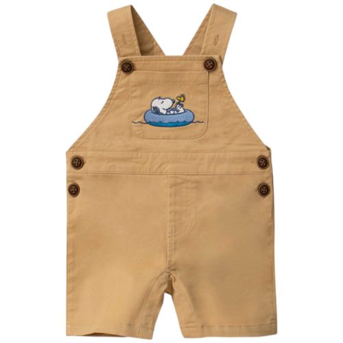 Overall beige sólido para bebé niño