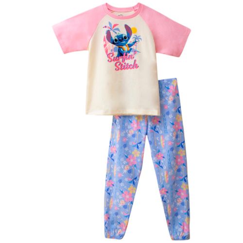 Pijama de 2 piezas multicolor con estampado para niña