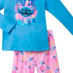 104794763-Pijama-de-2-piezas-bicolor-con-estampado-para-niña