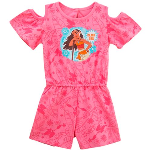 Romper rosado con estampado para niña