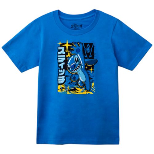 Camiseta azul con estampado para niño