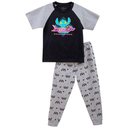 Pijama de 2 piezas bicolor con estampado para niño