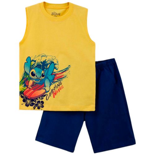 Conjunto de 2 piezas bicolor con estampado para niño