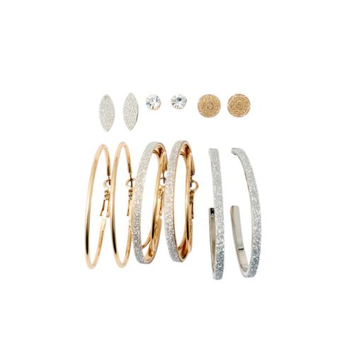 Set de aretes dorados para mujer