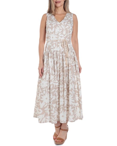 Vestido Julian And Jordan midi estampado sin mangas para mujer