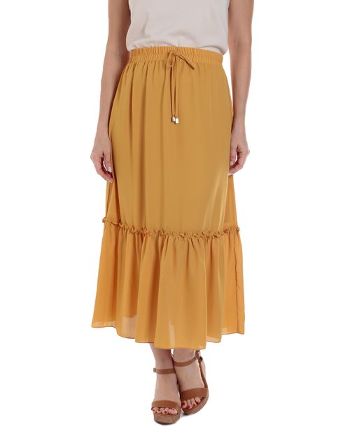 Falda Marcella midi de cintura alta para mujer